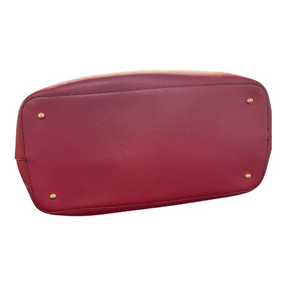Lauren Ralph Lauren Dryden Marcy Tote in red leather - Picture 5 of 11
